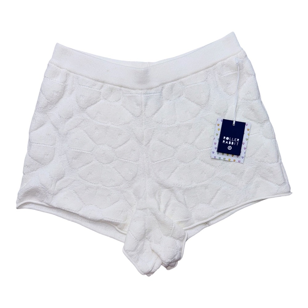 Roller Rabbit x Target Medium Daisy Floral Embossed Terry Drawstring Shorts - Picture 4 of 8
